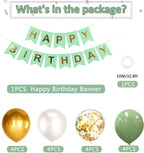 Happy Birthday Banner Party Decorations Bunting Banners 12