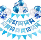 Happy Birthday Banner Party Decorations Bunting Banners 12