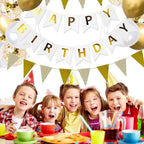 Happy Birthday Banner Party Decorations Bunting Banners 12