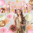 Happy Birthday Banner Party Decorations Bunting Banners 12