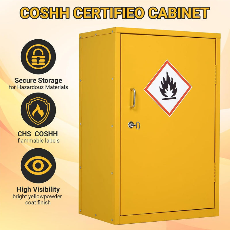 Hazardous Substance Storage Cabinet Metel Coshh Cupboard