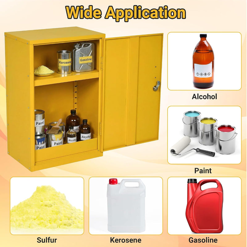 Hazardous Substance Storage Cabinet Metel Coshh Cupboard