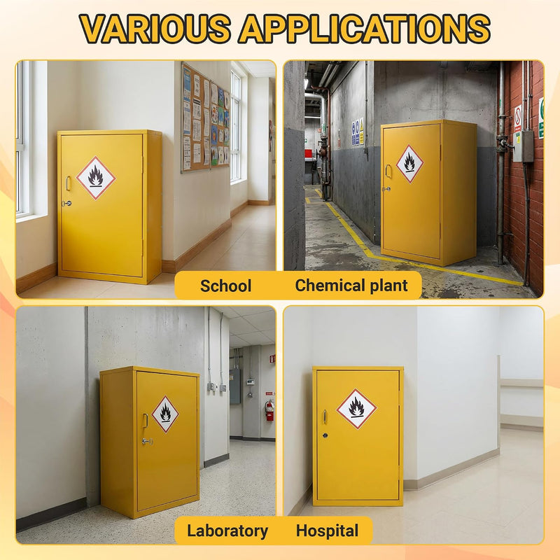Hazardous Substance Storage Cabinet Metel Coshh Cupboard