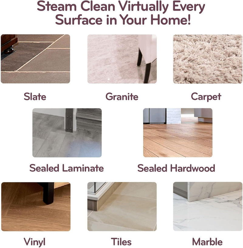 HD 5-In-1 Steam Mop Handheld Cleaner Carpet Clothes