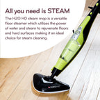 HD 5-In-1 Steam Mop Handheld Cleaner Carpet Clothes
