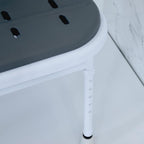 Healthcare Folding Shower Seat with Legs Padded Backrest
