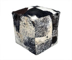 Heaven Hush Unstuffed Pouffe Cover Ottoman Handmade Hair-On