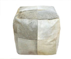Heaven Hush Unstuffed Pouffe Cover Ottoman Handmade Hair-On