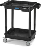 Heavy Duty 2-Shelf Utility Cart 28x19 Inch 220