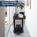 Heavy Duty 2-Shelf Utility Cart 28x19 Inch 220