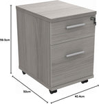 Heavy Duty 3 Drawer Mobile Pedestal Storage Cabinet