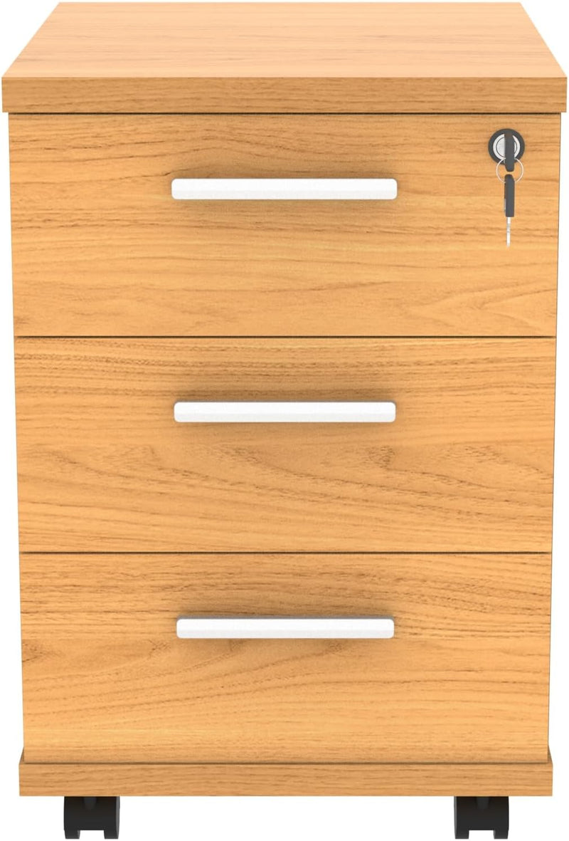 Heavy Duty 3 Drawer Mobile Pedestal Storage Cabinet