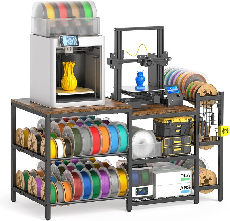 Heavy Duty 3d Printer Table with Filament Storage