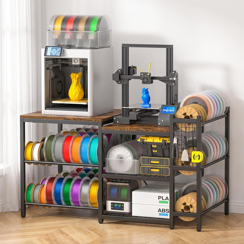 Heavy Duty 3d Printer Table with Filament Storage