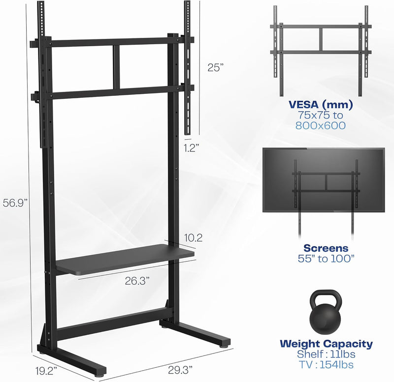Heavy Duty 55 to 100 Inch TV Floor