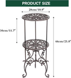 Heavy Duty Cast Iron Potted Plant Stand 19.3-Inch