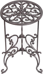 Heavy Duty Cast Iron Potted Plant Stand 19.3-Inch