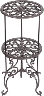Heavy Duty Cast Iron Potted Plant Stand 19.3-Inch