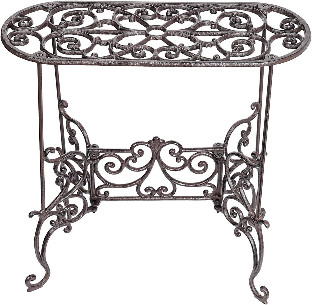 Heavy Duty Cast Iron Potted Plant Stand 19.3-Inch