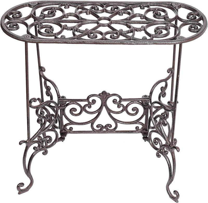 Heavy Duty Cast Iron Potted Plant Stand 19.3-Inch