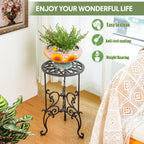 Heavy Duty Cast Iron Potted Plant Stand 19.3-Inch