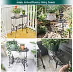 Heavy Duty Cast Iron Potted Plant Stand 19.3-Inch