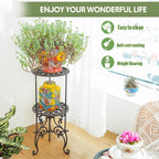 Heavy Duty Cast Iron Potted Plant Stand 19.3-Inch