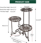 Heavy Duty Cast Iron Potted Plant Stand Garden