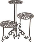 Heavy Duty Cast Iron Potted Plant Stand Garden