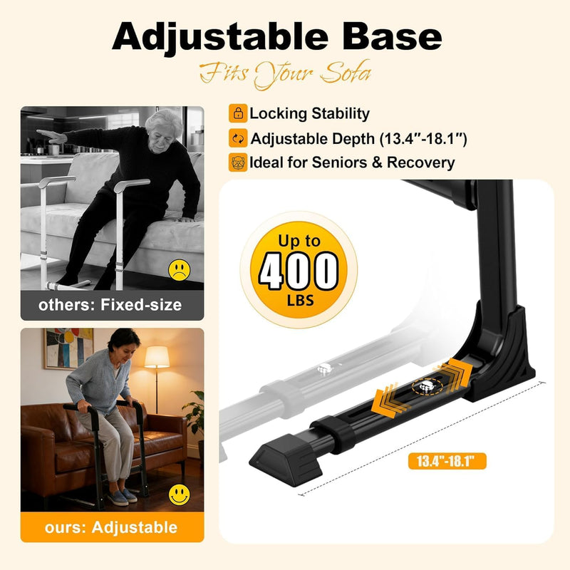 Heavy-Duty Chair Couch Stand Assist Width Height Adjustable