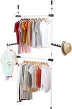 Heavy Duty Clothes Rack 4 Poles 6 Bars