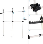 Heavy Duty Clothes Rack 2 Poles 2 Bars