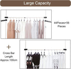 Heavy Duty Clothes Rack 4 Poles 6 Bars