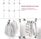 Heavy Duty Clothes Rack 4 Poles 6 Bars