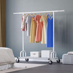 Heavy Duty Clothes Rail 238KG Capacity Extendable Hanging