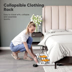Heavy Duty Clothes Rail 238KG Capacity Extendable Hanging