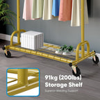 Heavy Duty Clothes Rail 238KG Capacity Extendable Hanging