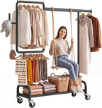 Heavy Duty Clothes Rail 272KG Metal Rack