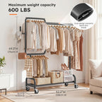 Heavy Duty Clothes Rail 272KG Metal Rack