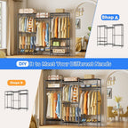 Heavy Duty Clothes Rail Clothing Rails Open Wardrobe