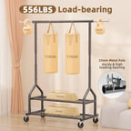 Heavy Duty Clothes Rail Clothing with Shelves