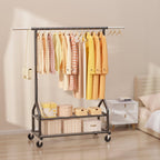 Heavy Duty Clothes Rail Clothing with Shelves
