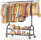 Heavy Duty Clothes Rail Clothing with Shelves