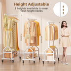 Heavy Duty Clothes Rail Clothing with Shelves