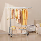 Heavy Duty Clothes Rail Clothing with Shelves