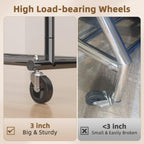 Heavy Duty Clothes Rail Clothing with Shelves