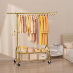 Heavy Duty Clothes Rail Clothing with Shelves