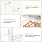 Heavy Duty Clothes Rail for Corner with Hanging