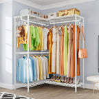 Heavy Duty Clothes Rail for Corner with Hanging