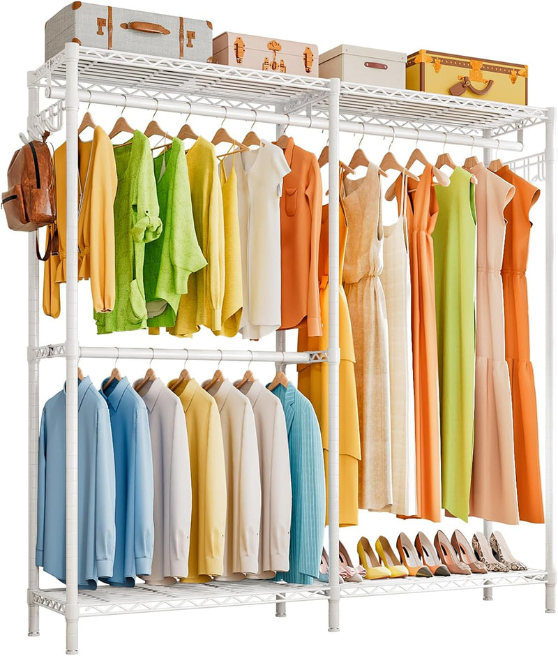 Heavy Duty Clothes Rail for Corner with Hanging